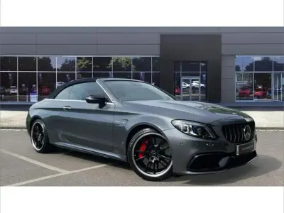 Used Mercedes C63S AMG Premium Plus 502 HP (369 kW) 2021 Grey Cabriolet
