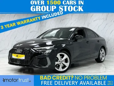 Used Audi A3 S-Line 150 HP (110 kW) 2020 Black Sedan