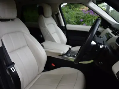 Used Land Rover Range Rover Sport HSE 2021 Santorini black metallic with ivory perforated hide SUV