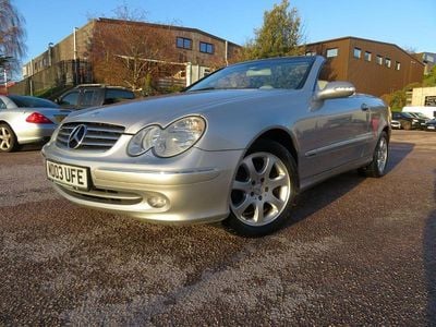 Silver Used 2003 Mercedes CLK200 Elegance Cabriolet | £3,295