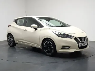 Used Nissan Micra Acenta 92 HP (67 kW) 2021 White Hatchback