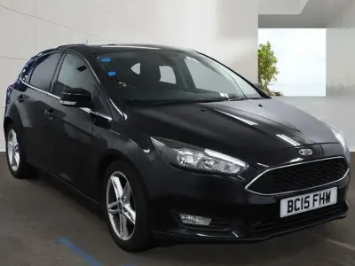 Used Ford Focus Zetec 125 HP (91 kW) 2015 Black Hatchback