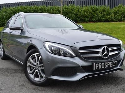 Used Mercedes C350e 2018 Selenite grey metallic Estate