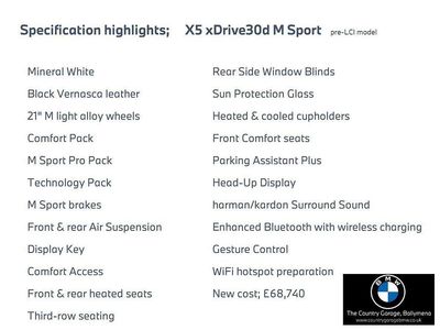 Used BMW X5 M Sport 261 HP (191 kW) 2019 White SUV