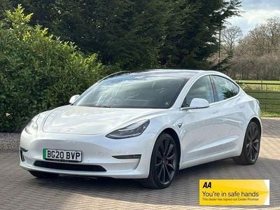 Used Tesla Model 3 Performance 461 kW (627 HP) 2020 White Sedan