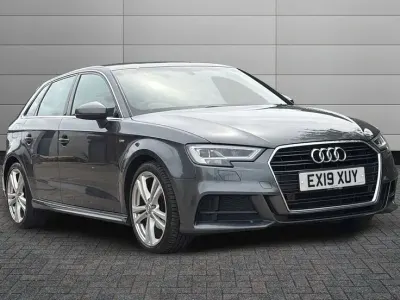 Used Audi A3 S-Line 150 HP (110 kW) 2019 Grey Sedan