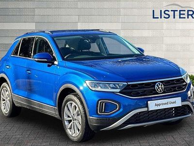 Ravenna blue metallic Used 2025 VW T-Roc Match SUV | £28,995 (Expensive)