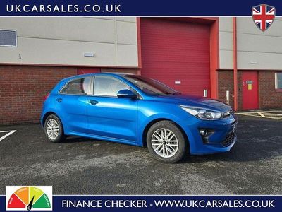 Used Kia Rio 101 HP (74 kW) 2022 Blue Hatchback