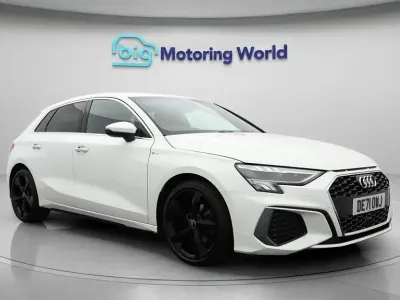 Used Audi A3 Sportback S-Line 150 HP (110 kW) 2021 White Hatchback