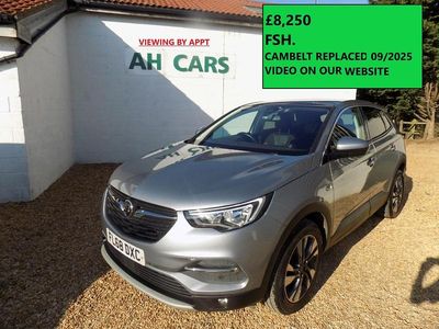 Used Vauxhall Grandland X Sport 130 HP (95 kW) 2018 Grey SUV