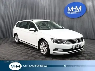 Begagnad VW Passat S 120 HK (88 kW) 2018 Vit Kombi
