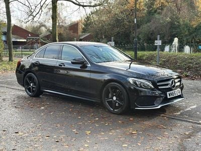 Used Mercedes C220 AMG line 170 HP (125 kW) 2015 Black Sedan
