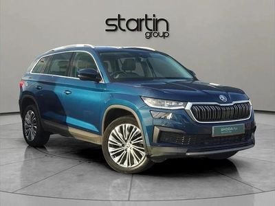 Petrol blue metallic Used 2023 Skoda Kodiaq SE L Executive SUV | £26,950 (Good price)