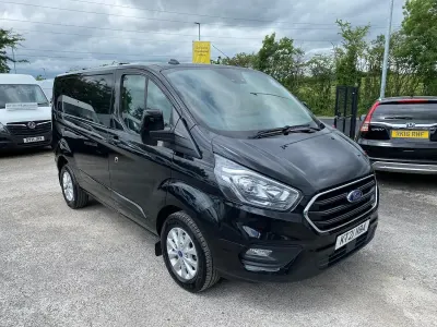 Used Ford Transit Custom Limited 130 HP (95 kW) 2021 Black Van