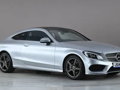 Używany Mercedes C220 AMG line 170 KM (125 kW) 2018 Srebrny Coupe