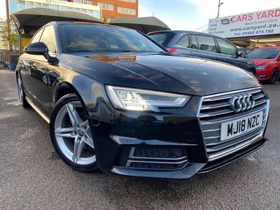 Black Used 2018 Audi A4 S-Line Sedan | £12,999 (A bit pricey)