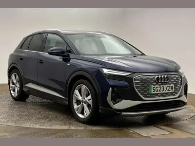 Used Audi Q4 e-tron S-Line 150 kW (204 HP) 2023 Blue SUV