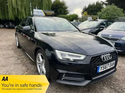 Usado Audi A4 S-Line 150 CV (110 kW) 2017 Negro Berlina