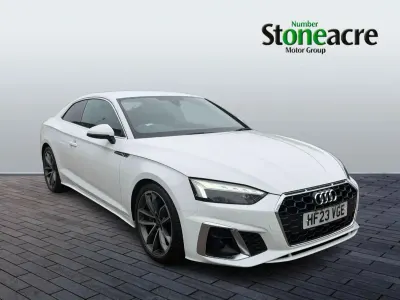 Second-hand Audi A5 S-Line 245 CP (180 kW) 2023 Alb Coupe
