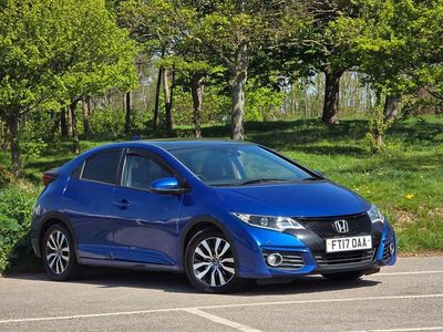 Begagnad Honda Civic SR 120 HK (88 kW) 2017 Blå Halvkombi