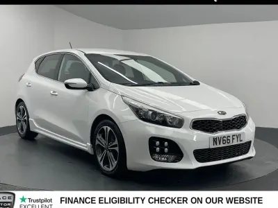 Used Kia Ceed GT-Line 136 HP (100 kW) 2017 White Hatchback