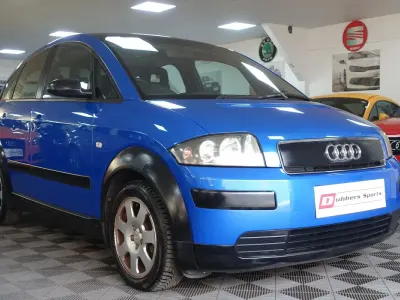 Used Audi A2 110 HP (80 kW) 2004 Blue Hatchback