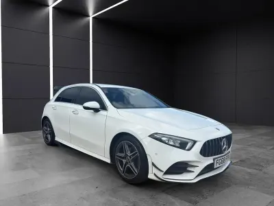 Used Mercedes A200 AMG Line Premium 163 HP (119 kW) 2018 White Hatchback