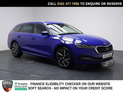 Used Skoda Octavia SE L 204 HP (150 kW) 2021 Blue Estate
