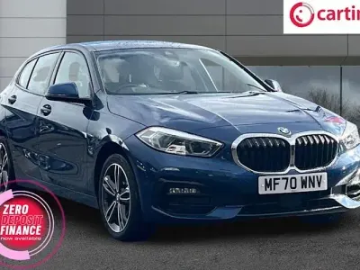 Used BMW 118 Sport Line 140 HP (102 kW) 2020 Blue Hatchback