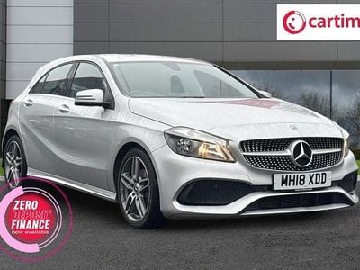 Used Mercedes A180 AMG line 109 HP (80 kW) 2018 Silver Hatchback
