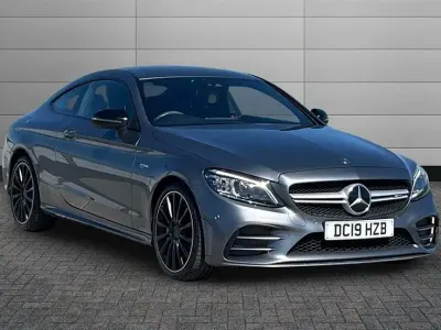 Begagnad Mercedes C43 AMG 390 HK (286 kW) 2019 Grå Sportkupé