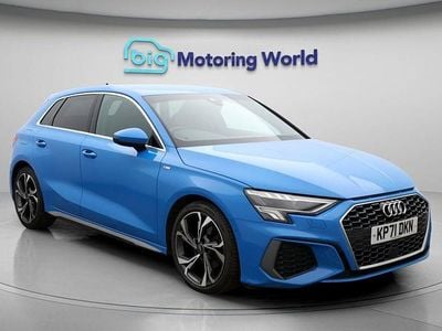 Used Audi A3 S-Line 148 HP (108 kW) 2021 Blue Sedan