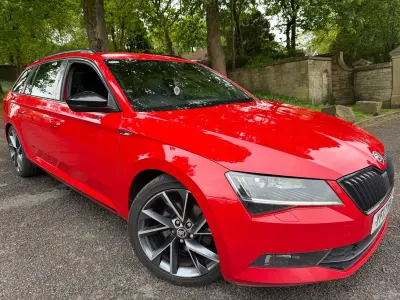 Used Skoda Superb SportLine 190 HP (139 kW) 2017 Red Estate