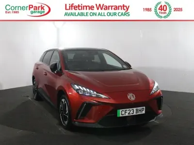 Used MG MG4 EV Trophy 150 kW (204 HP) 2023 Red Hatchback