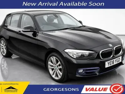 Usado BMW 118 Sport Line 2018 Negro Utilitario