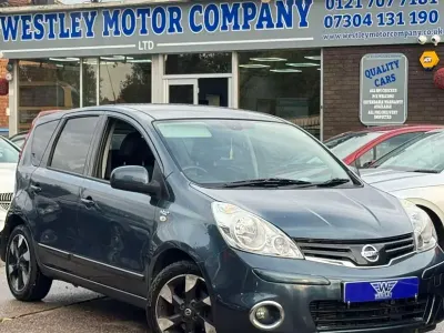 Used Nissan Note N-TEC 90 HP (66 kW) 2013 Blue Hatchback