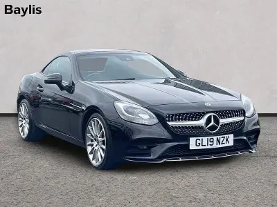 Used Mercedes SLC180 AMG line 2019 Black Cabriolet