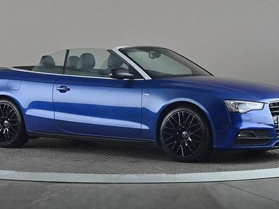 Used Audi A5 Cabriolet S-Line 177 HP (130 kW) 2015 Blue Cabriolet