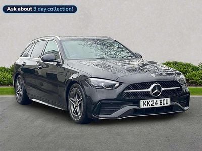 Used Mercedes C200 AMG line 204 HP (150 kW) 2024 Black Estate