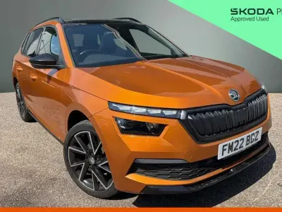 Used Skoda Kamiq Monte Carlo 147 HP (108 kW) 2022 Phoenix orange metallic SUV