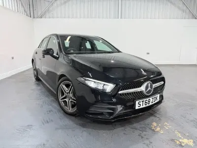 Used Mercedes A180 AMG line 116 HP (85 kW) 2018 Black Hatchback