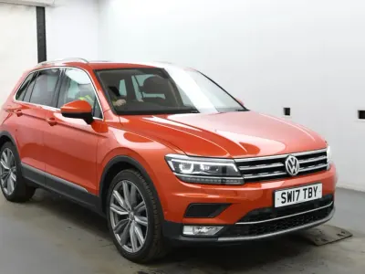 Used VW Tiguan SEL 2017 Orange SUV