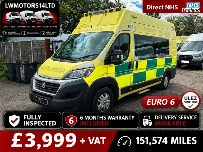 Used Fiat Ducato 2018 Yellow Van