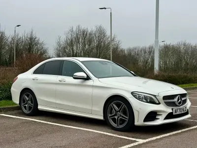 Second-hand Mercedes C300 AMG Line Premium 245 CP (180 kW) 2020 Alb Berlinǎ