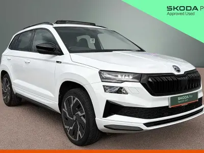 Used Skoda Karoq SportLine 190 HP (139 kW) 2023 Moon white SUV