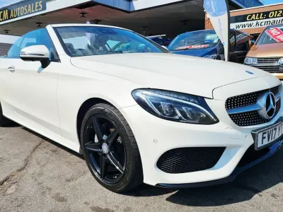 Used Mercedes C220 AMG Line Premium Plus 2017 White Cabriolet