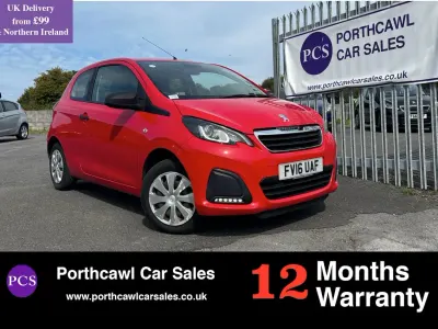 Used Peugeot 108 Access 68 HP (50 kW) 2016 Red Hatchback