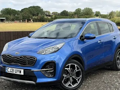 Used Kia Sportage GT-Line S 136 HP (100 kW) 2021 Blue SUV