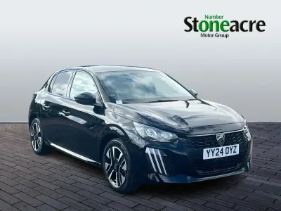 Used Peugeot 208 Allure 101 HP (74 kW) 2024 Black Hatchback