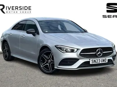 Used Mercedes CLA250 AMG Line Premium 214 HP (157 kW) 2023 Silver Coupe